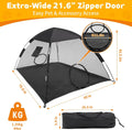 GEERTOP Portable Pet Tent for Cats Outdoor Camping Playpen Sunshade Cat Enclosures for Indoor Kittens Rabbits Guinea Pigs Small Animals Mesh House