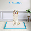 Pee Pad Holder for Dogs,Silicone Dog Puppy Pad Holder, 34 x 28 No Spill Raised Lip High Edge,Portable, Leak-Proof Mat Ho