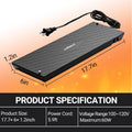 Reptile Heat Panel Adjustable Temperature 60W Reptile Heater for Terrariums, Energy Efficient & Non-Light Reptiles Heati
