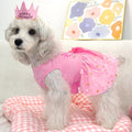 XPUDAC Dog Birthday Dress Puppy Clothes for Small Dogs Girl Birthday Party Tulle Pet Outfit, Cat Appeal-Small