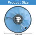10.5 Inch Adjustable Elizabethan Collar for Cats - Soft & Comfortable Cat Cone Collar to Stop Licking & Scratching, Wate