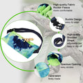 LIKZINWA Small Animal Sling Carrier, Bearded Dragon and Lizard Reptile Carrier With Adjustable Strap (Blue-Green)