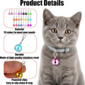 HJZHII 26Pcs Cat Collar Bell Pet Bells for Cat Dog Collar, Colourful Small Dog Puppy Pet Bells for Collars with 1Pack Keychain