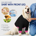 KOESON 100% Cotton Dog Surgery Recovery Suit Front Leg with Elbow Protector