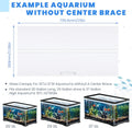 Sieral Aquarium Lids Canopy Set, 30 x 12 Inch, Clear, 1 Pcs