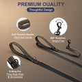 2 Pack Dog Leash, 6 FT Heavy Duty Dual Handle Reflective Leash for Dogs