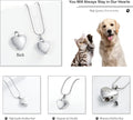 zeqingjw Pet Cremation Jewelry for Ashes Pendant Paw Print Pet Heart Urn Necklace Memorial Keepsake Jewelry for Pet/Dog'
