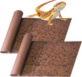 BNOSDM 2 PCS Reptile Carpet Mat Terrarium Liner Bedding Reptile Cage Mat Supplies for Tortoise Lizard Leopard Gecko Snak