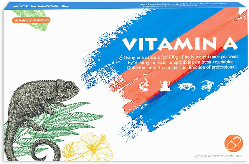 Reptile Vitamin A Supplement, Focused Formula, 300mg Pre-Measured Capsules