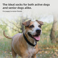 PUPTECK Anti-Slip Dog Socks with Double Sides Grips for Small Medium Large Dogs Hardwood Floors Prevents Licking, Dog Sh