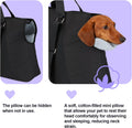 Ownpets Large Dog Purse Carrier, Carrier with Pockets for Medium Pets for Travel Vet Shopping, Fits 18-20 lbs, Cat and Dog Tote Bag, Women's Hands-Free Pet Carrier Bag, (Black)