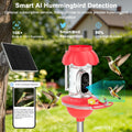 Hummingbird Feeder with Camera,2K FHD Live View & Auto Capture Bird Videos,Smart Solar Powered Bird feeders for Outdoors