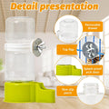 BNOSDM Bird Water Dispenser 2 Pcs Automatic Parakeet Cage Feeder No Mess