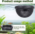 Amabro 4Pcs Betta Fish Hammock Tunnel Set Float Cave Leaf Pads Suction Cups