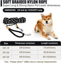 Long Dog Leash Reflective Rope Training Lead 15ft 30ft 50ft Check Cord