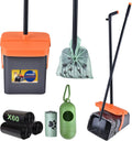 Dog Pooper Scooper for Large Dogs, 46" Long Handle Adjustable Pooper Scooper for Large Dogs，Dog Pooper Scooper with 75 W