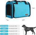 TWDEPART Cat Carrier Backpack - Multifunctional, Firm & Foldable with Roll-Up Shade, Breathable Design Includes Collapsible Bowl and Cushion (Blue)