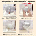 Pet Water Bottle for Cage Crate - 17oz No Drip BPA Free Water Dispenser for Small Animal Rabbit Guinea Pig Chinchilla Fe