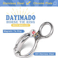 Dayimado Horse Tie Ring, Stainless Steel Tie Ring for Horses, Durable and Safe Horse Tack Supplies for Indoor and Outdoo