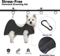Josmimic Adjustable Dog Grooming Arm for Table: 42'' Height, 27''–39'' Width, Clamp Fits Up to 2.76'', with Hammock & 2 Nooses – Portable Pet Grooming Station for Nail Trimming, Cats & Dogs at Home
