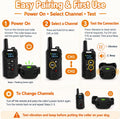 Dog Shock Collar with Remote, Traning Collar for Dog 8-120lbs, 3800FT