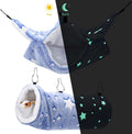 Noctilucent Luminous Guinea Pig Rat Hammock Bunkbed Hanging Tunnel Hideout