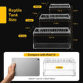 Large Reptile Tank PC Starter Kit, Magnetic Lid Tarantula Enclosure