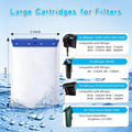 Qwakay Large Filter Cartridges for Tetra Whisper Bio-Bag Filters, 8 Pack