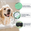 Histotree Green Double-Sided Dog Bath Glove Dog Washing Glove Massage Dog Brush Glove for Dogs and Cats Chenille Absorbent Pet Towel Mitt Pet Grooming Glove for Hair Removal Glove