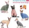 Idepet Sphynx Hairless Cats Sweater Shirt Kitten Soft Puppy Clothes Pullover Cute Cat Pajamas Jumpsuit Cotton Apparel Pe