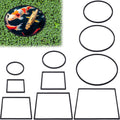 OIIKI 10 PCS Fish Feeding Rings Sets, Floating Aquarium Plant Corral, Black