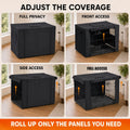 Chew Proof Dog Crate Cover, 36 Inch, 1680D Heavy Duty Nylon, Black