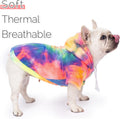Dog Hoodie Tie Dye Dog Sweatshirt Chic Winter Clothes Ultra-Soft Warm Sweaters for Small Medium Dogs Fashion Pet Clothes for Dogs (Multicolor, S (Back: 11.02",Chest: 15.74", Neck: 13.77"))