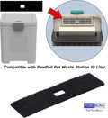 PUREBURG Activated Carbon Filter Compatible with PawPail Pet Waste Station 19 Liter, 12-Pack For Trash Can Air Clean VOC