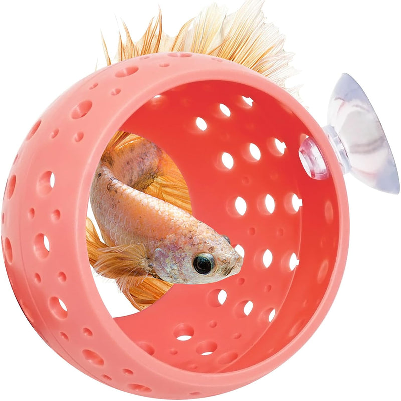 Fhiny Betta Tunnel, Aquarium Betta Fish Hideout with Suction Cup Fish Tank Tunnel Shrimp Cave Aquarium Decor Fish Tank A