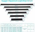 hygger 14W Full Spectrum Aquarium Light with Aluminum Alloy Shell Extendable Brackets, White Blue Red LEDs, External Con