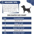 Tuiskusa Male Dog Diapers, High Absorbing Dog Belly Bands for Male Dogs, Washable Reusable Dog Males Wraps(5 Pack)