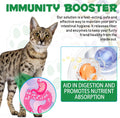 Specifically Formulated for Cats, Cats Natural Broad Spectrum Treatment with Probiotics, Herbal Cleanse, Digestive Support for All Cat Breeds, Gut Health, Puppy & Kitten, Supplement Drops for Pets