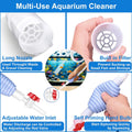Fish Tank Cleaning Kit Set of 4 Pieces, Aquarium Siphon Algae Scraper Aquarium Net Algae Remover for Fish Tank, Aquarium