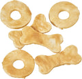 Fieldcrest Farms 3 Pack of Nothin' to Hide Chicken Rings and Bones, 12 Count Each, Rawhide Alternative Dog Chews