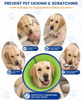 Dog Recovery Collar, Breathable Dog Cone for Dogs After Surgery