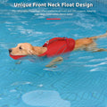 Queenmore Dog Life Jackets, Dog Life Vest for Swimming Medium, Ripstop Pet Lifesaver with Rescue Handle, High Visibility