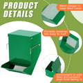Maxcheck 8 Pcs Rabbit Feeder for Cages Bulk Small Animal Food Dispenser with Lid Metal Rabbit Feeders Outside for Guinea