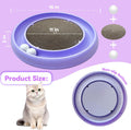 LYCTDD Interactive Cat Ball Track Toy for Indoor Cats, Cat Scratching Board & Exercise Set for Bored Indoor Adult and Kitten Mental & Physical Stimulation, with Spare Ball to Prevent Loss (Purple)