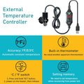 USB 10W Mini Submersible Aquarium Heater Adjustable Fish Tank Heater