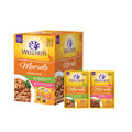 Wellness Healthy Indulgence Morsels Variety Pack Adult Wet Cat Food, Natural, Protein Rich, Grain Free, 2 Flavors, 3 oz, Pack of 8 Pouches