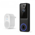 ByteBlaz 1080p Wireless Video Doorbell Camera, Smart AI Human Detection, Battery Powered, Two Way Talk, Live View, Night Vision, 2.4G WiFi Only, Cloud Storage, Pet Camera, Indoor Outdoor Surveillance
