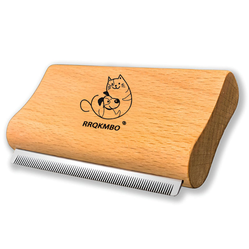 RRQKMBO Premium Deshedding Dog Brush,Pet Deshedding Brush,Professional Cat Deshedding Brush for Grooming,Wooden Pet Grooming Combs for Short and Long Hair,Deshedder Shedding Tool.