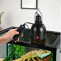 DXOPHIEX 5.5inch Deep Reptile Light Fixture with Thermostat and Timer