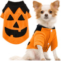Dog Halloween Sweater Soft Fleece Puppy Cat Fall Winter Clothes Cute Pumpkin Halloween Dog Costumes with Sleeves Funny D
